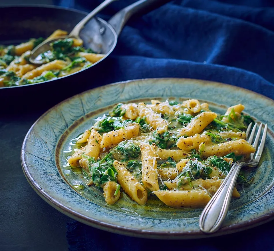 Aubergine and Garlic Penne